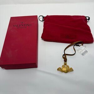 Valentino Bag Charm with leather strap